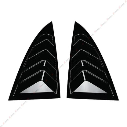 Gloss Black Rear Window Louver Shutter Cover Trim for Tesla Model 3