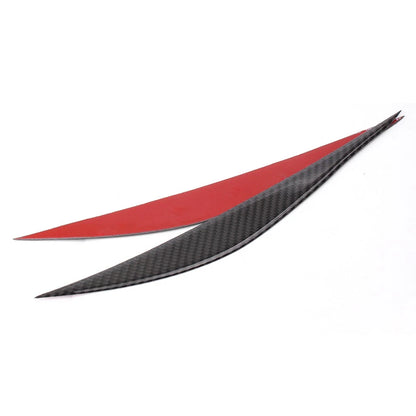 2X Headlight Eyebrow Cover Trim for BMW 3 Series F30 (2013–2017) Carbon Fiber