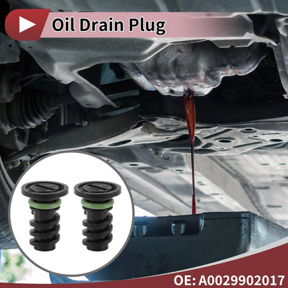 Set of 1 Rubber Oil Drain Plug for Mercedes C63 AMG (2016–2018) No.A0029902017