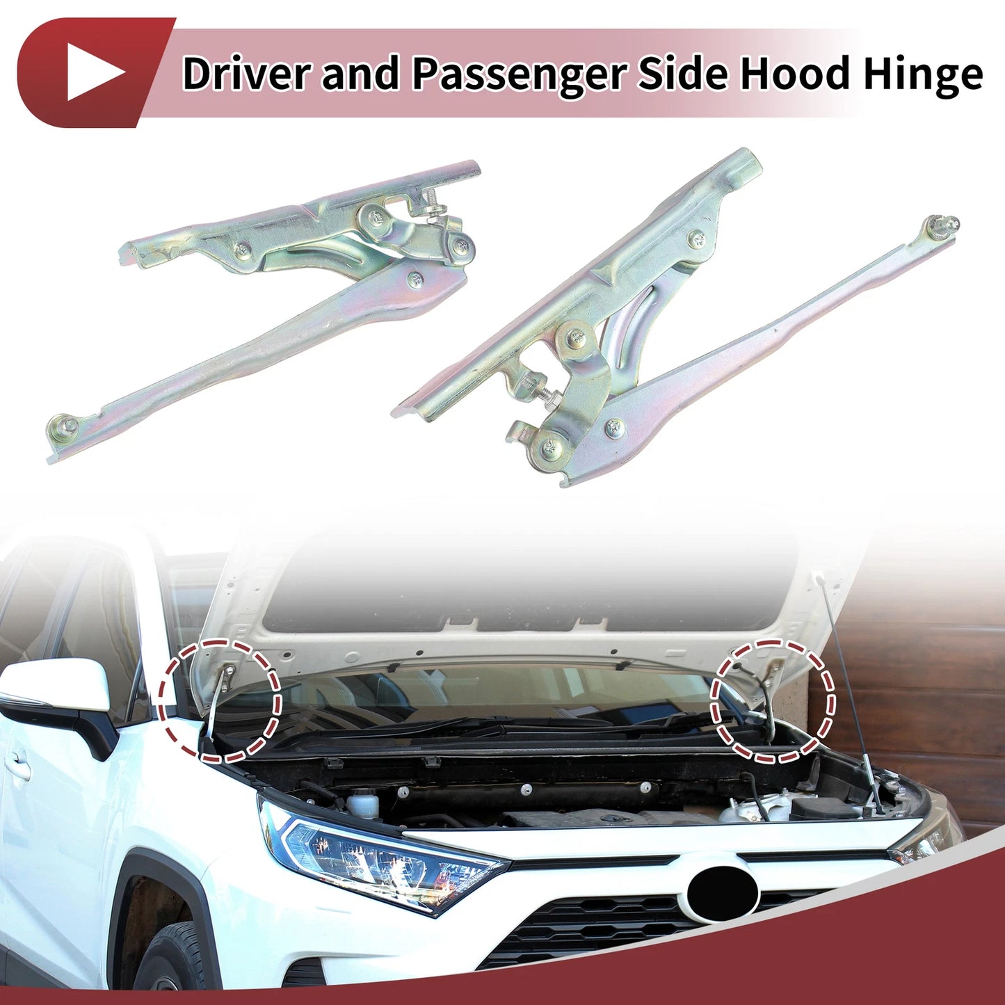 Hood Hinges for Kia Optima (2016) - Pair No. 79120D4010