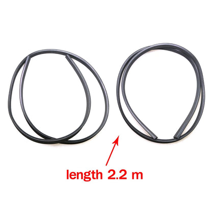 2X Front Door Glass Run Channel for Toyota Starlet (KP60-KP62)