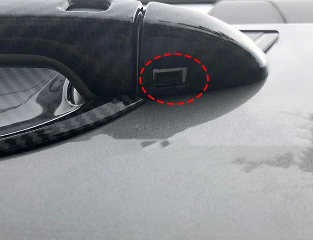 External Door Handle Cover Carbon Fiber Style for Kia Forte Cerato K3 (2019–2021)