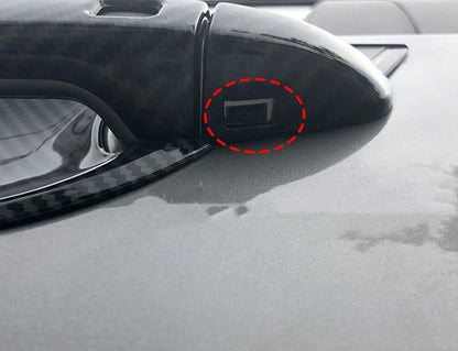External Door Handle Cover Carbon Fiber Style for Kia Forte Cerato K3 (2019–2021)