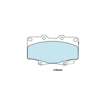 Set of 4 Bendix Front Disc Brake Pads for Toyota Landcruiser 80 Series (1990–1998)
