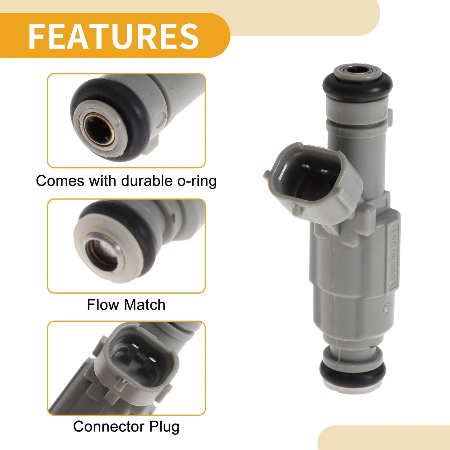 1 Pcs No.353102G350 Fuel Injector for Kia Sorento 2.4L (2009–2015)