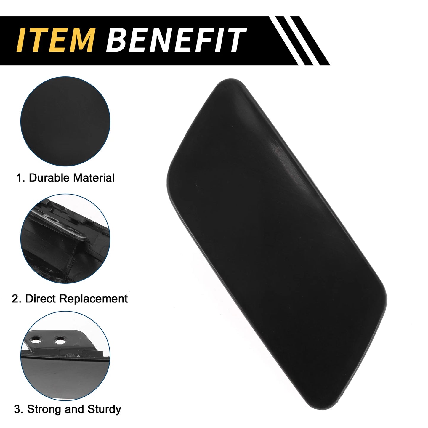 Right Bumper Headlight Washer Nozzle Cover Cap for VW CC (2011–2017) 358