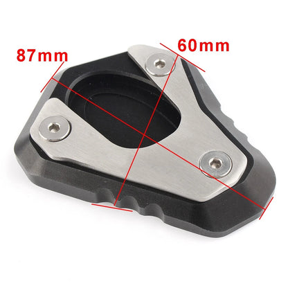 Side Kick Stand Extension Plate Pad for Kawasaki Z650 (2017–2018) Aluminum