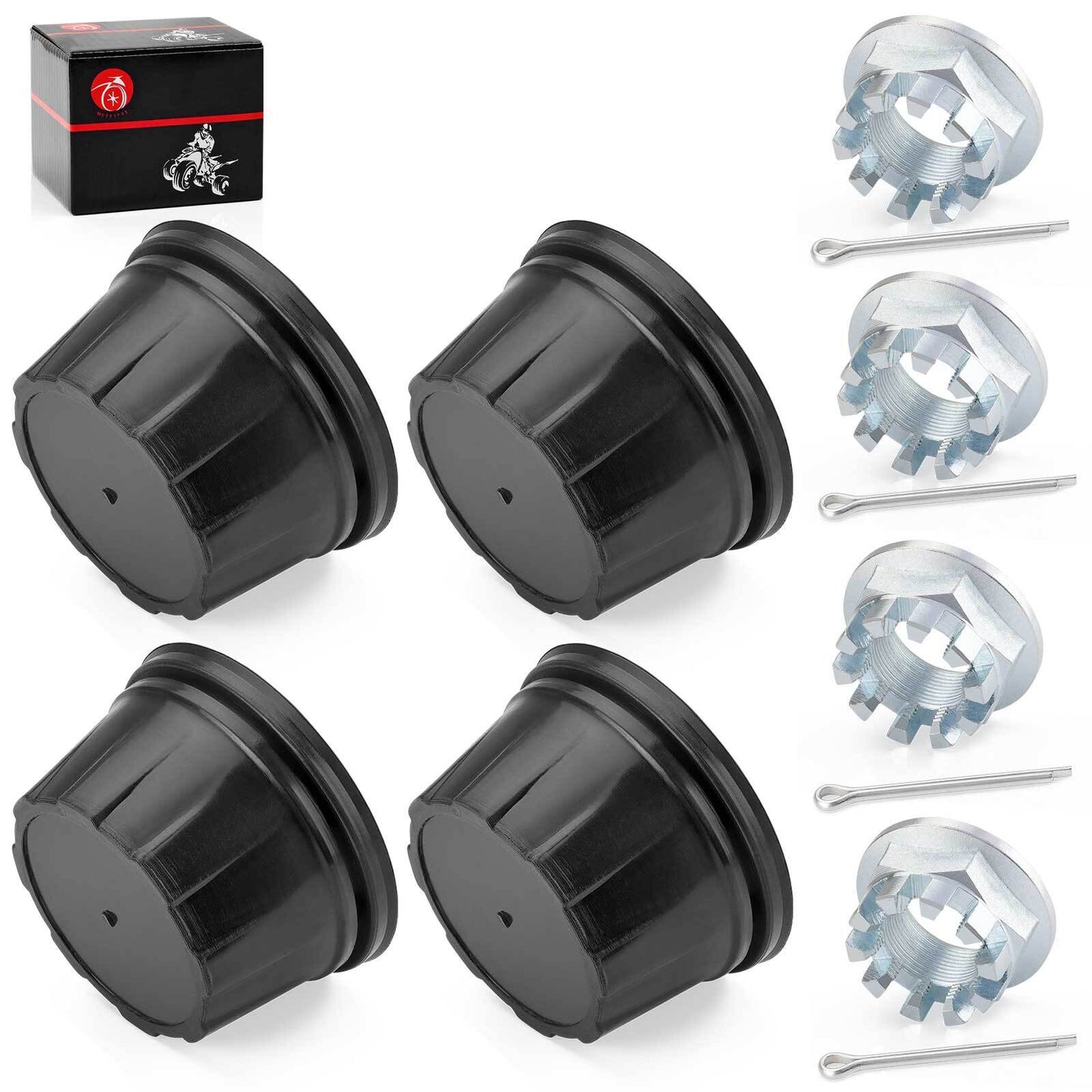 Set of 4 Wheel Center Caps for Honda Rancher 420 TRX420 (2007–2023)