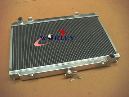 Aluminum Radiator + Red Silicone Hose for Nissan Silvia S14 S15 200SX