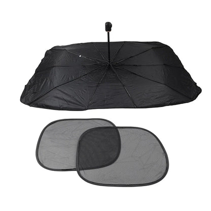 Silver Front Window Sun Shade Visor Cover for Car Windshield (Fits Most Cars)