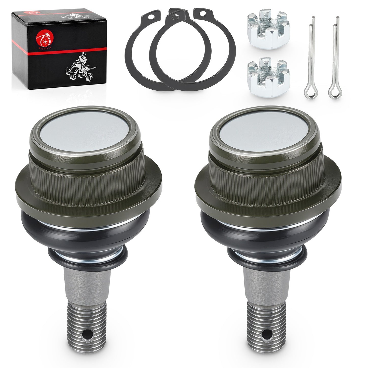 Set of 2 Lower Ball Joints for Kawasaki Mule 3000 3010 (2001–2008)