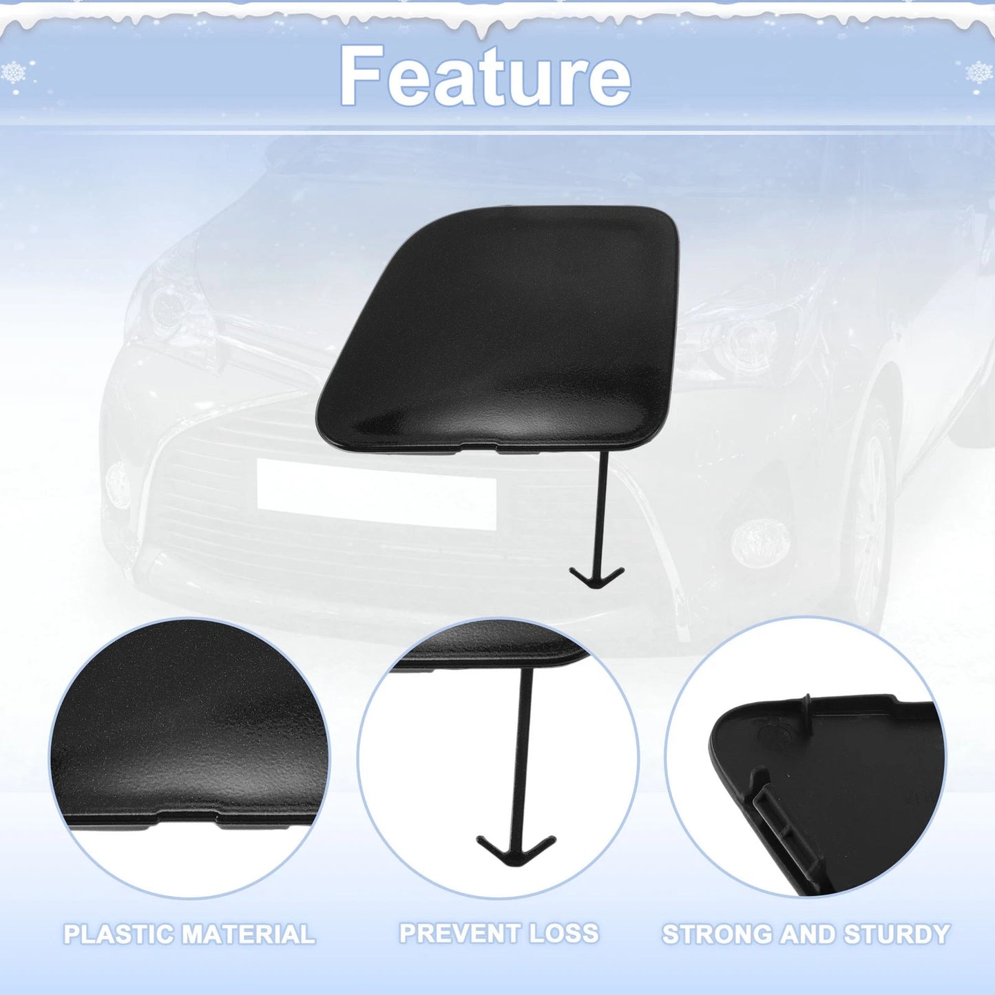 Tow Hook Cover Cap for Toyota Prius V (2014–2017) No. 5212847040