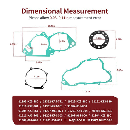 Complete Gasket Oil Seal Kit for Honda CR250R (1992–2001)