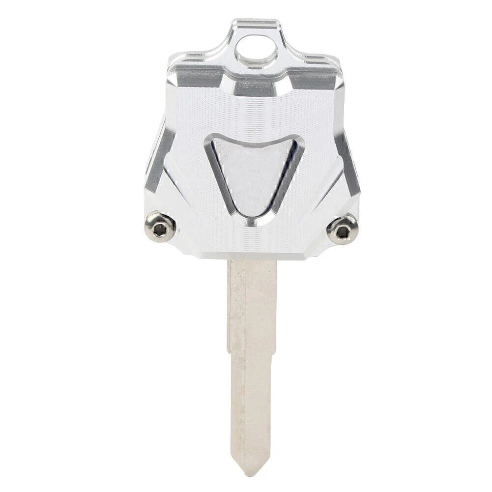 Silver Motorcycle Key Shell Case Cover for Yamaha MT09 MT07 MT10 FZ07 FZ09 FJ-09 (2014-2023)
