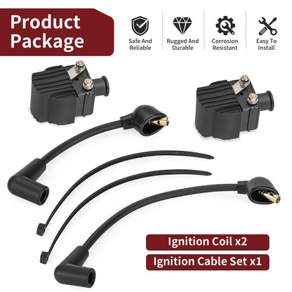 Ignition Coil w/Cable Set for Mercury Outboard
