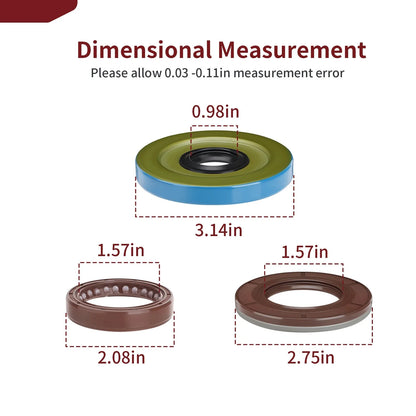 Crankshaft Seal Triple Lip Seals for Polaris General XP 1000 (2020–2025)