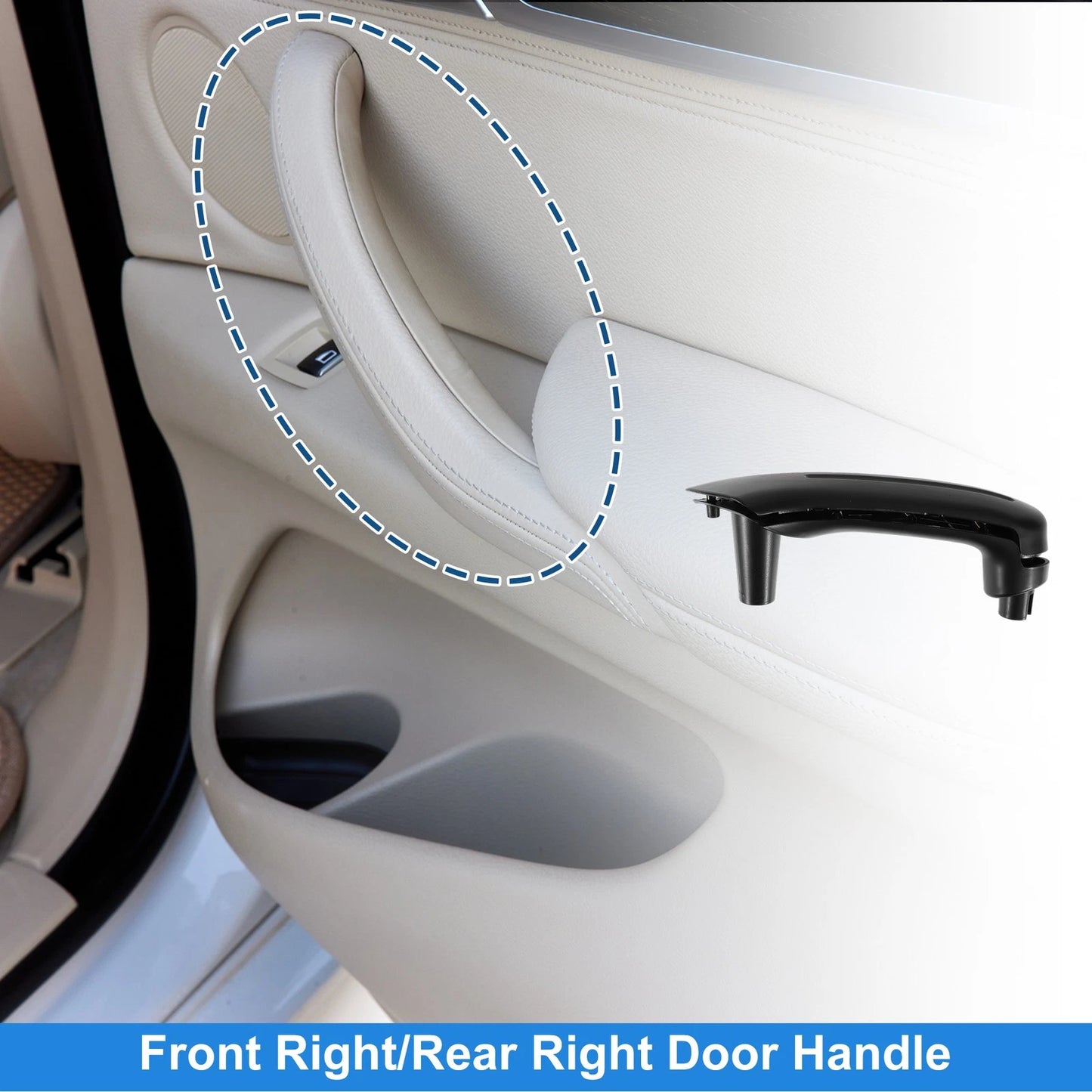 Front Driver Side Inner Door Panel Handle for VW MK4 (1997–2006) No. 1J0867172A