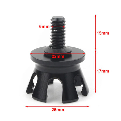 Aluminum Rear Seat Bolt Tab Gold Screw Mount for Harley Imperial Crown