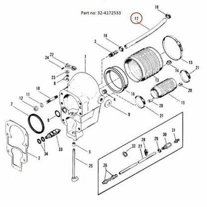 Water Hose for Mercruiser Alpha Gen 1 & 2 (Year Range Not Specified)