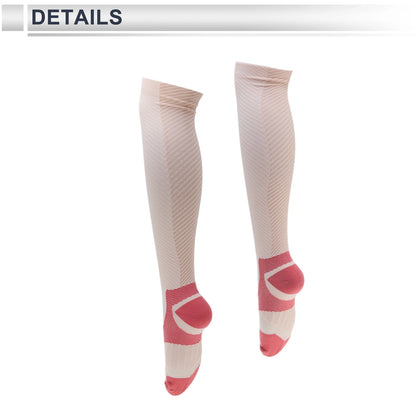 Cycling Socks Anti-Friction Size L Colorblock Light Pink