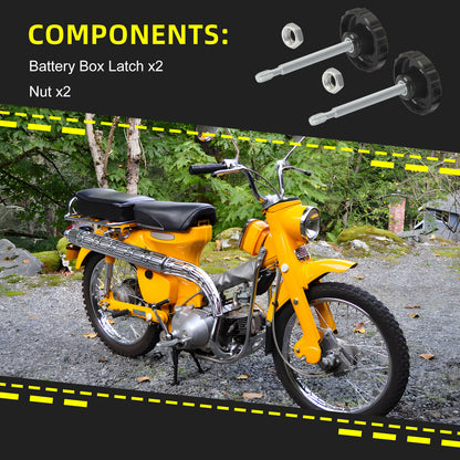 2X Right Side Battery Cover Bolt Nut for Honda CT90 CT110 CT200 CM91 CA72