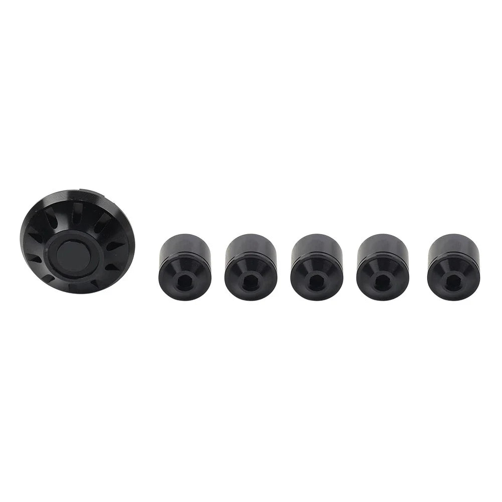 Black Front Hubcap Screw Wheel Cover for Vespa Primavera/Sprint 150 (13-21)