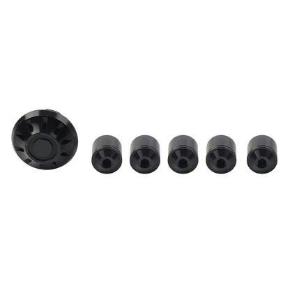 Black Front Hubcap Screw Wheel Cover for Vespa Primavera/Sprint 150 (13-21)