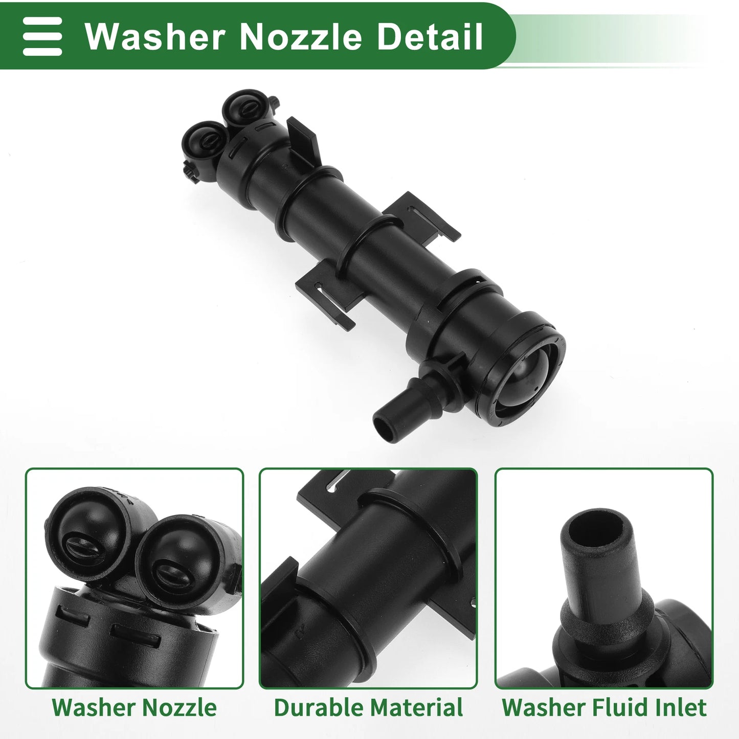 Front Passenger Side Headlight Washer Nozzle for Skoda Octavia III (2013–2020) No.5LD955966