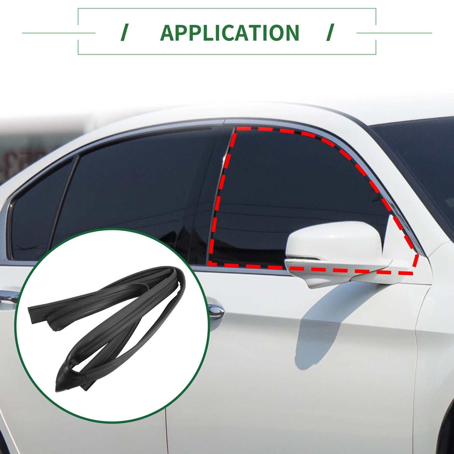 Front Right Door Window Run Channel Seal Strip for Honda Accord (No. 72235SDET01)