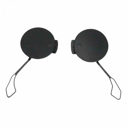 2X Black Tow Hook Covers for Alfa Romeo Stelvio (2017–2023)