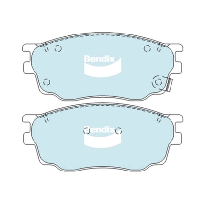Set of 4 Bendix Front Disc Brake Pads for Mazda 6 (2002–2005)