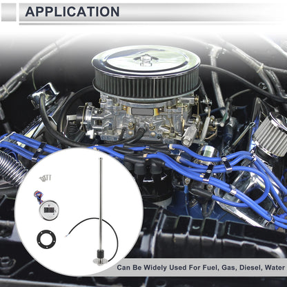 Fuel Sending Unit and Gauge Kit 240-33 Ohm for Boat Car Truck (Universal)