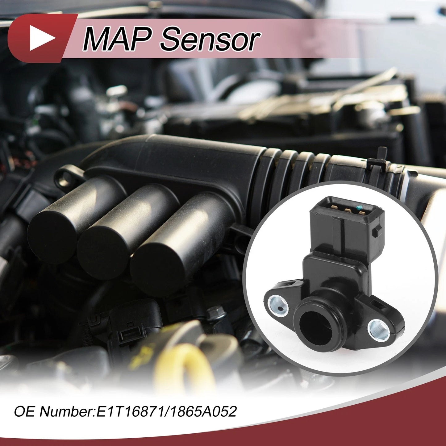 MAP Sensor No.E1T16871 for Mitsubishi Lancer EVO X (2008–2015)