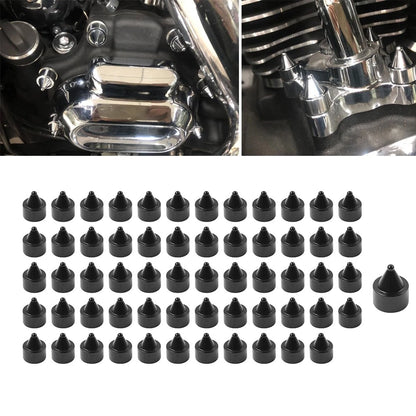63Pcs Engine Topper Bolt Caps CNC for Harley Softail FXST (2000–2006)