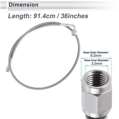 AN-3 Turbo Oil Feed Line Kit for Universal Applications (2.99ft)