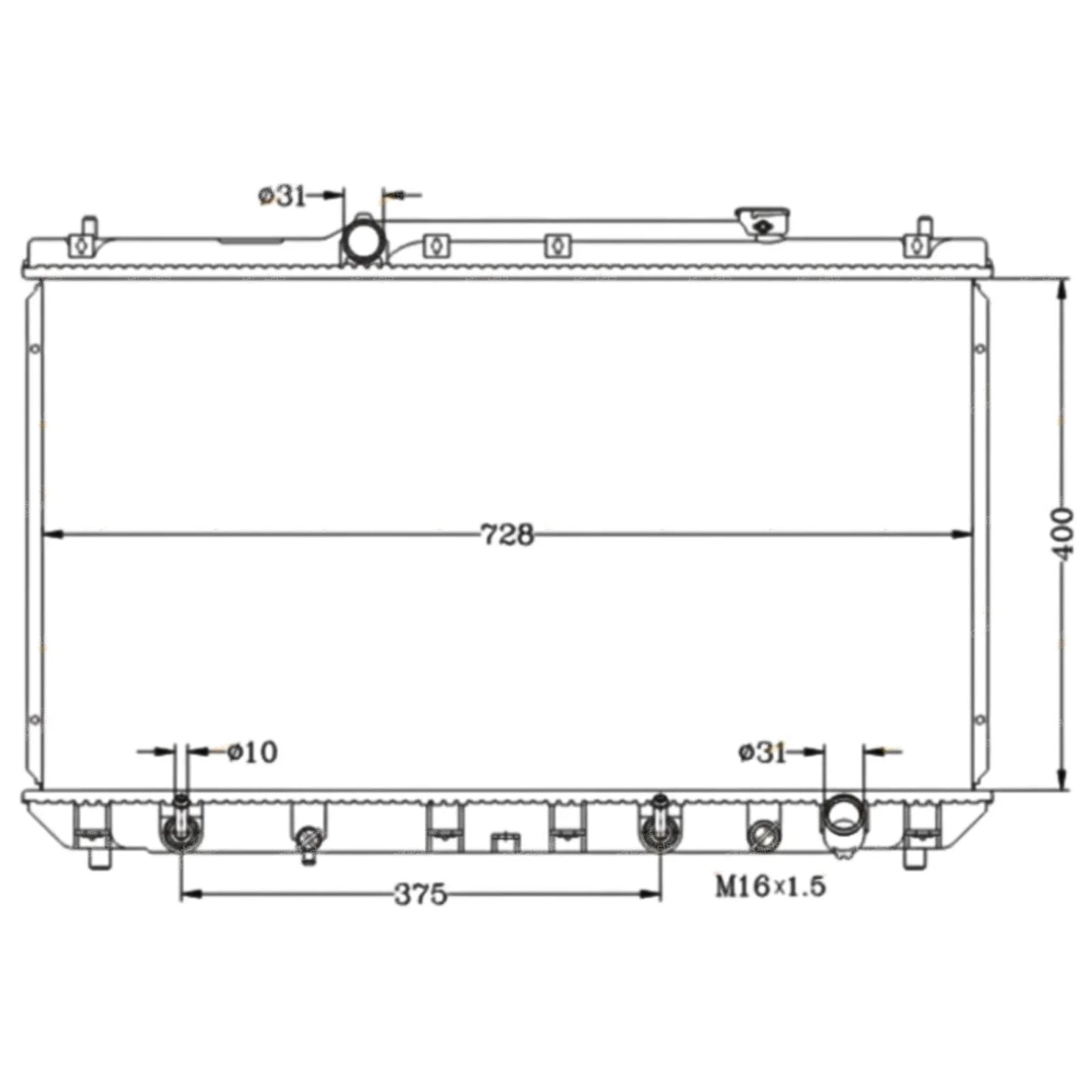 Radiator / 2.2L Auto/Manual for Toyota Camry SXV20R (1997–2002)
