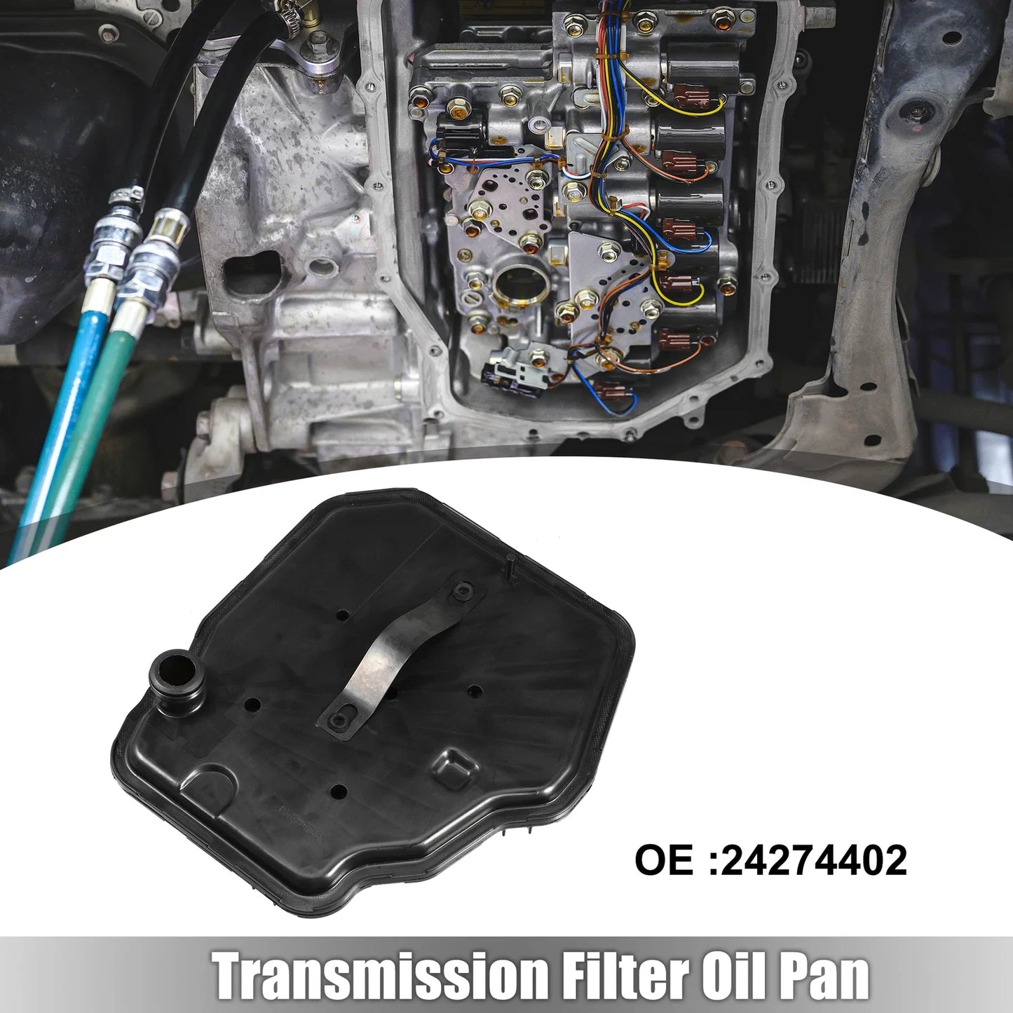 Car Transmission Filter Oil Pan for GM 8L90 8L90e Plastic Black (2015-2023)