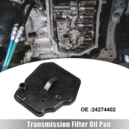 Car Transmission Filter Oil Pan for GM 8L90 8L90e Plastic Black (2015-2023)