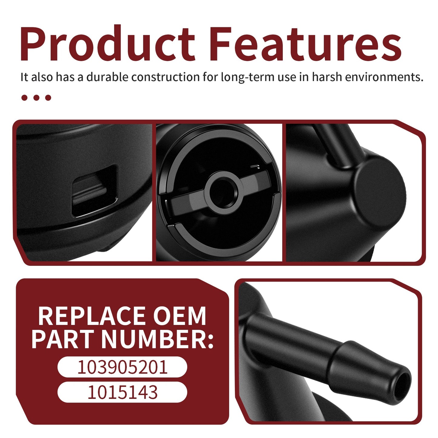 Fuel Tank Vent Assembly for Club Car Precedent (2004–2014)