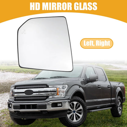 1 Pair Rear View Mirror Glass for Ford F-150 (2015–2020) No.FL3Z17K707AH/FL3Z17K707D