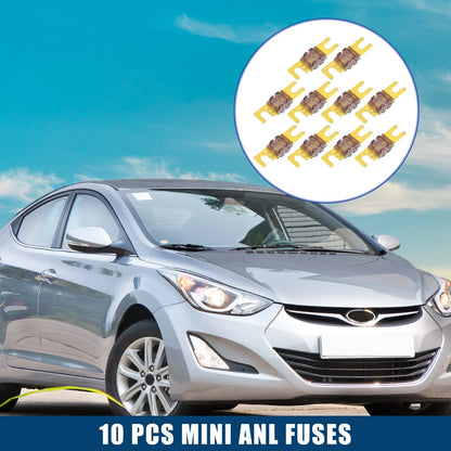 10 Pcs Mini ANL Fuses 175A for Car Motorcycle (Universal)