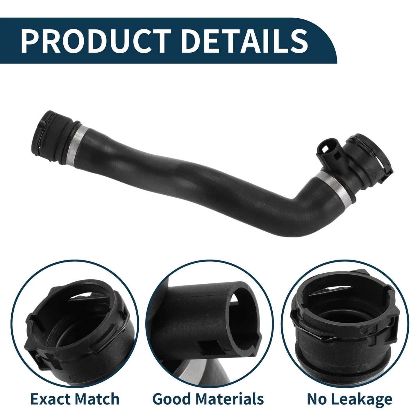 Radiator Hose No. 17127509963 for BMW X5 (2003–2006) Downpipe Position