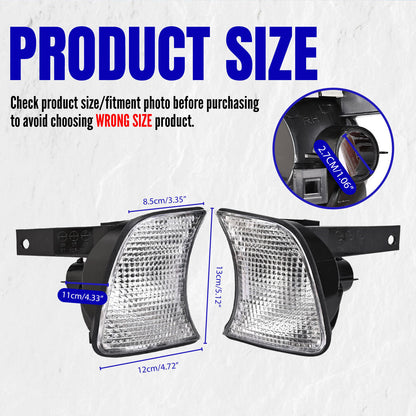 1 Pair Front Corner Lights for BMW 5-Series (1988–1995) Clear Lens