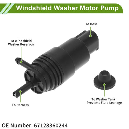 Windshield Washer Pump w/Grommet for BMW 740i
