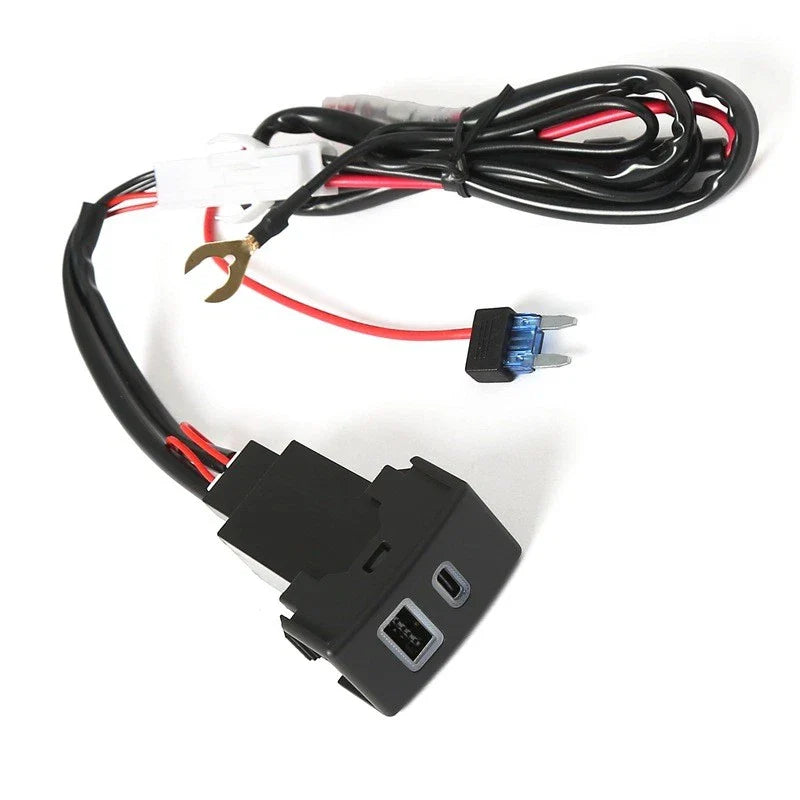 Dual USB QC3.0 Charger Switch Button for Mazda RX-8/6/3/CX-7