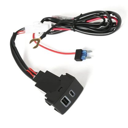 Dual USB QC3.0 Charger Switch Button for Mazda RX-8/6/3/CX-7