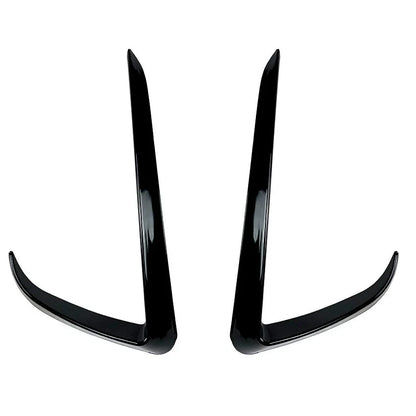 Gloss Black Front Bumper Side C Canards Covers for Tesla Model Y (2020–2024)