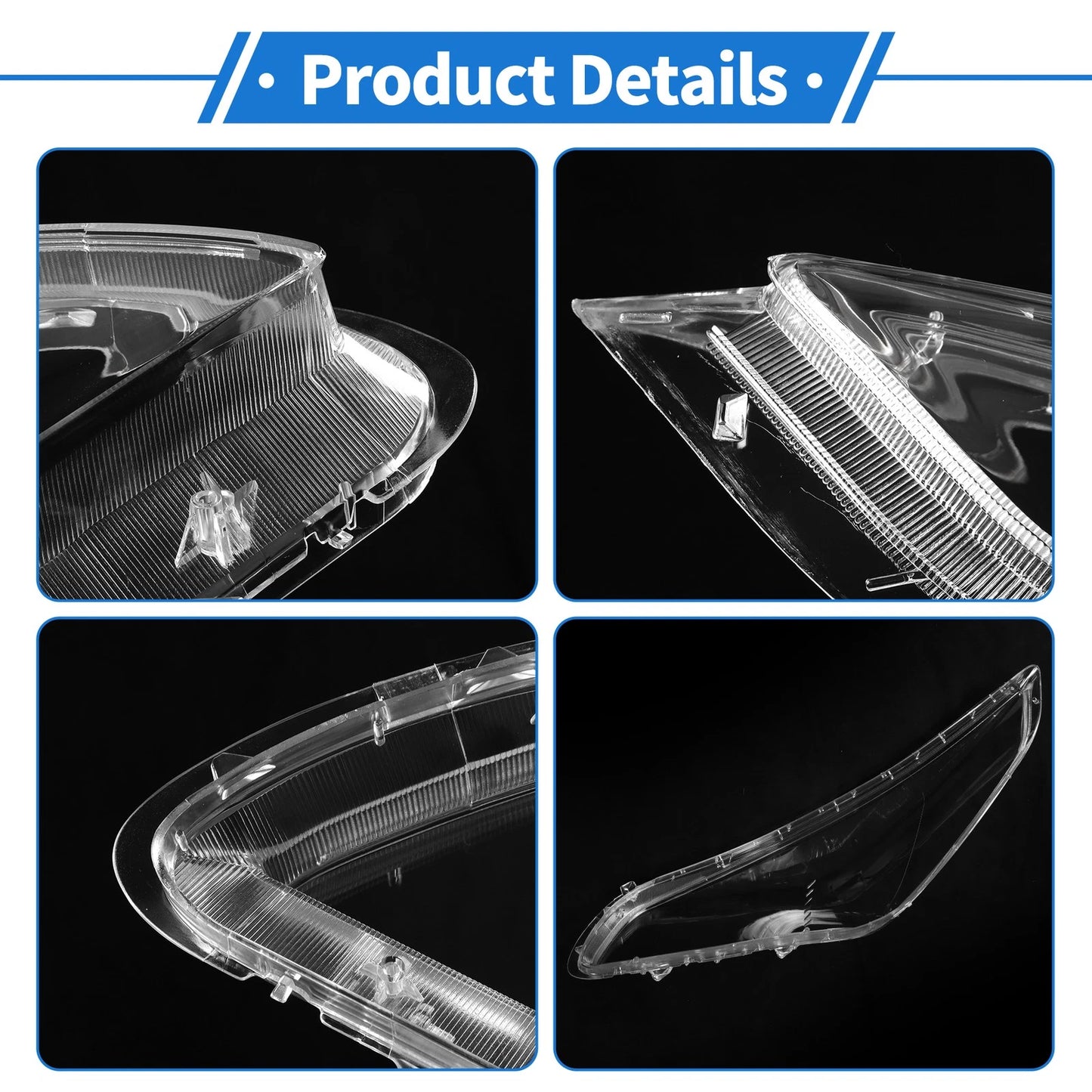 Headlight Lens Cover for Hyundai Sonata (2015–2017) PC Clear