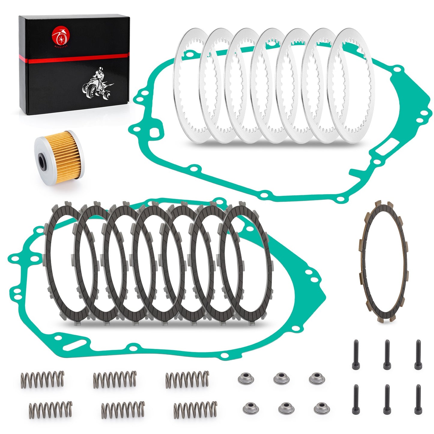 Clutch Plates Kit with Oil Filter for Polaris Predator 500 (2003–2007)