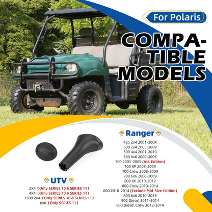 Shift Lever Knob & Cover for Polaris Ranger 425 500 700 800 900 (2001–2014)